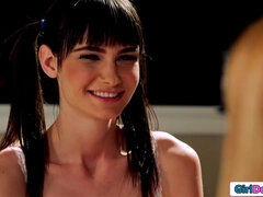 Блондинки, Лесбиянка, Мастурбация, Крошечные, Киски, Бритые, Молоденькие, Сиськи