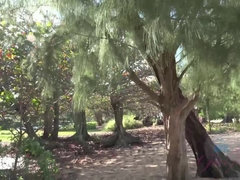 Leie, Strand, Braunhaarige, Kleid, Freundin, Orgasmus, Pov, Rasiert