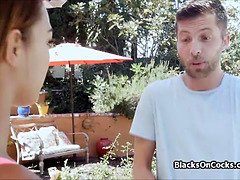 Erstaunlich, Blasen, Braunhaarige, Hundestellung, Schwarz, Hardcore, Hd, Interrassisch