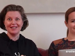 German Amateur Josie Blindfolds Boyfriend for First Date with Tula - Hot Fantasy Fuck with Big Natural Tits and Blowjob