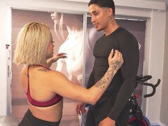 Demanding gym instructor fucks her client hard in private - Xiara Dark