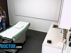 Superb Babe Mackenzie Mace Gets Special Pussy Treatment From Her Doctor And His Nurse