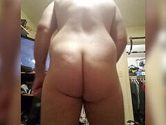 Solo play, jerking, fur covered
