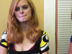 美女, ブロンド, 茶髪の, 小柄, ハメ撮り, 剃毛, 三人, おもちゃ