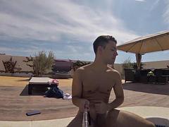 Corridas, Europeo, Hd, Masturbación, Al aire libre, Estrella porno, Público, Solo