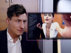 Noire, Sucer une bite, Allemand, Hard, Bureau, Chevaucher, Secrétaire, Nénés