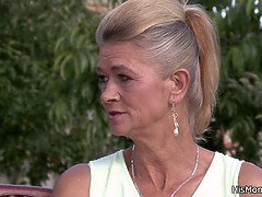 Granny and her son's gf banging before tennis game