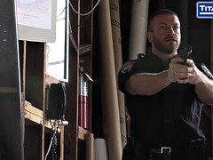 お尻, デカチン, フェラチオ, ゲイ, 毛深い, Hd, 筋肉, ポリス