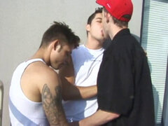 グループ, 手コキする, 三人