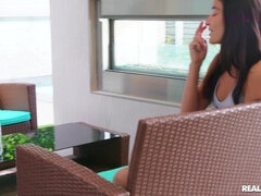 Dormitorio, Culo grande, Rubia, Morena, Consolador, Lesbiana, Trio, Tetas