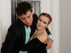 69, 茶髪の, ぽちゃ, キス, なめる, 乳首, ストリッピング, オッパイの