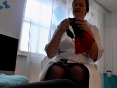 Wohlbeleibte schöne frauen, Arzt, Füsse, Fussjob, Absätze, Milf, Nylon, Büro