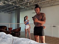 Noire, Éjaculation interne, Queue, Conversation vulgaire, Hd, Interracial, Petite femme, Rugueux