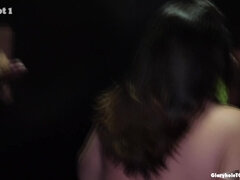 Schwarz, Braunhaarige, Spermaladung, Aufs gesicht abspritzen, Schwanzloch, Handjob, Interrassisch, Monster