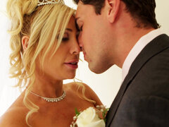 American, Big tits, Blonde, Dick, Lingerie, Shaved, Tits, Wedding