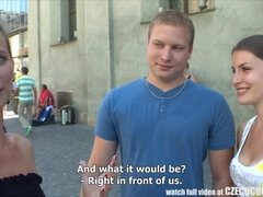 素人, カップル, チェコ, お金, アウトドア, ハメ撮り, 現実, ティーン