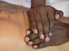 Big tits, Interracial, Massage