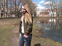 Blond, Sperma shot, Hardcore, Tiener, Tieten likken