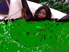 デカ尻, 黒人, 黒人, オナニー, ピアス, オマンコ, おもちゃ, バイブレーター