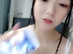 Amateur, Asiático, Mascara, Sexo soft, Solo, Adolescente, Juguetes, Camara web