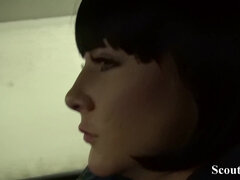 GERMAN SCOUT - Skinny Teen Lullu Gun Seduce to Fuck Outdoor in Berlin Park - Jason steel