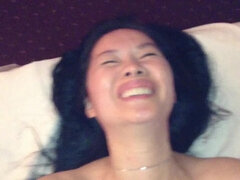Amateur, Asian, Blowjob, Brunette, Cumshot, Handjob, Massage, Threesome