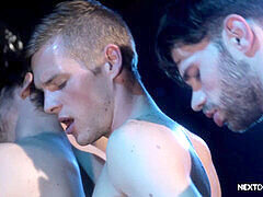 Anal, Culo, Mamada, Club, Gay, Grupo, Anilingus, Trio