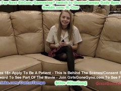 Americano, Médico, Examen, Humillación, Pantaletas, Coño, Spandex, Medias largas