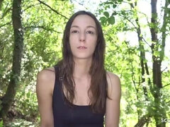 18 ans, Anal, Gorge profonde, Allemand, Argent, De plein air, Rugueux, Adolescente