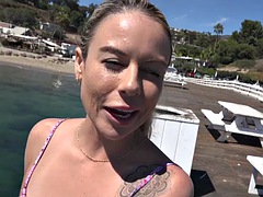 Leie, Tussi, Blondine, Besamung, Hardcore, Pov, Öffentlich, Reiten