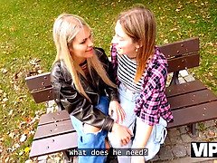 Watch Zlata Shine & her GF's cuckold watch her indulge in a wild bisexual romp with a hung stranger