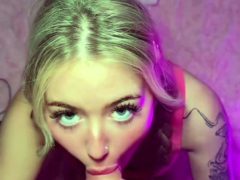 Grosser schwanz, Blondine, Blasen, Spermaladung, Hardcore, Milf, Pov, Schlampe