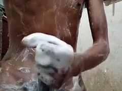 Anal, Asiatique, Salle de bains, Noire, Noir ébène, Indonésienne, Masturbation, Solo