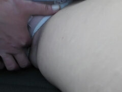 Rubbing My Clit In Car Then Stop And Pee On Tire Big Stream And Car