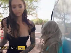 Rocky Emerson and Kaiia Eve Get Busted by Officer Kyle Mason While Trying to Squirt