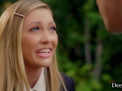 ブロンド, フェラチオ, 茶髪の, バック, 下着, オーガズム, おもらし, フェラする