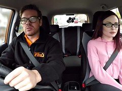 素人, お尻, 車, 赤毛, 馬乗り