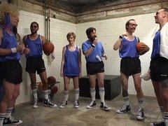 Anal, Deepthroat, Double penetration, Gagging, Gangbang, Hairy, Natural tits, Tits