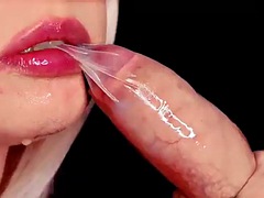Blowjob with condom