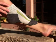 Arsch, Fetisch, Fußfetisch, Natürlichen titten, Im freien, Muschi, Erotischer film, Solo