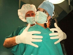 デカ尻, デカチン, フェラチオ, 茶髪の, バック, 看護婦