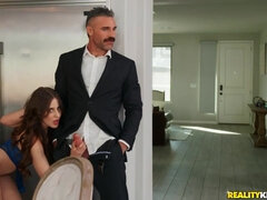 Kinky sex addicts enjoy a quickie in other people's house