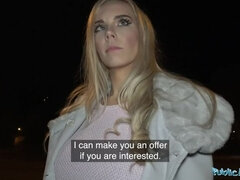 ブロンド, フェラチオ, 車, チン, ハードコア, Hd, 公共, オッパイの