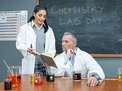 デカ尻, デカチン, フェラチオ, ラティーナ, なめる, オマンコ, 女子高生, ティーン