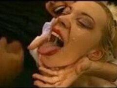 Grosser schwanz, Blasen, Schwanz, Aufs gesicht abspritzen, Gruppensex, Hardcore, Retro, Vintage