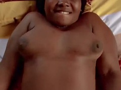 アフリカ人, デカパイ, 黒人, 巨乳な, 黒人, 指いじり, ハードコア, 淫乱熟女