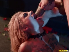 素人, アナル, アスtoマウス, ブロンド, フェラチオ, チン, 顔射, 濡れ