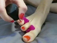 Européenne, Pieds, Petite femme, Polonais, Maigrichonne