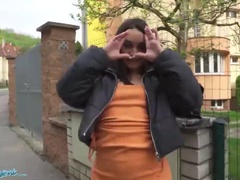 Belleza, Morena, Sexo duro, Latina, Al aire libre, Bragas, Público, Realidad