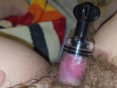 アメリカ人, クリトリス, 毛深い, Hd, 熟年, ポンプ, オマンコ, バイブレーター